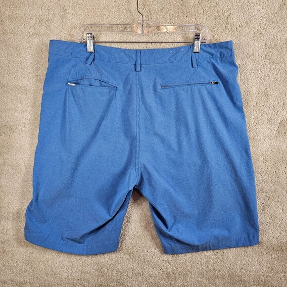 7 Diamonds Mens Size 38 Performance Shorts Blue - Picture 2 of 6